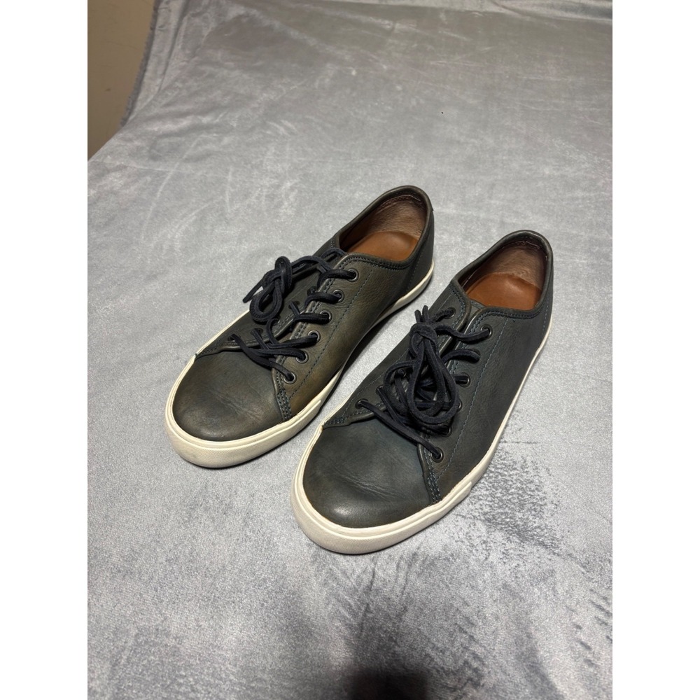 Frye Mens 9.5 Brett Blue Leather Shoes 3480449-BLU